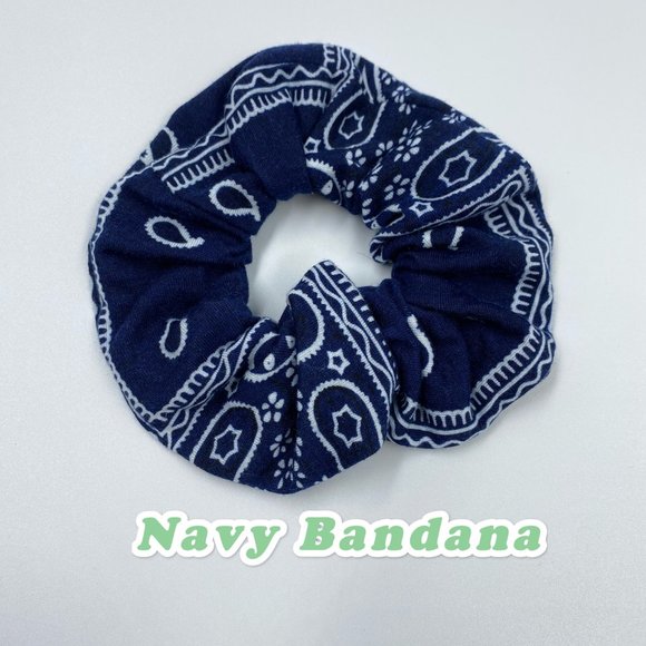 Set of 6 Scrunchies Bandana Scrunchies - Picture 3 of 6